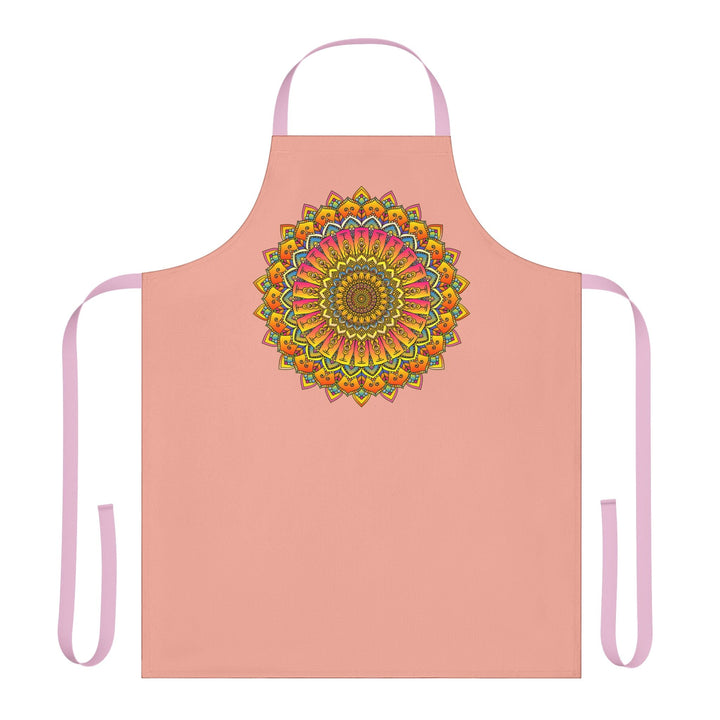 Mandala Art Apron - Apricot Dream All Over Prints - Blululi