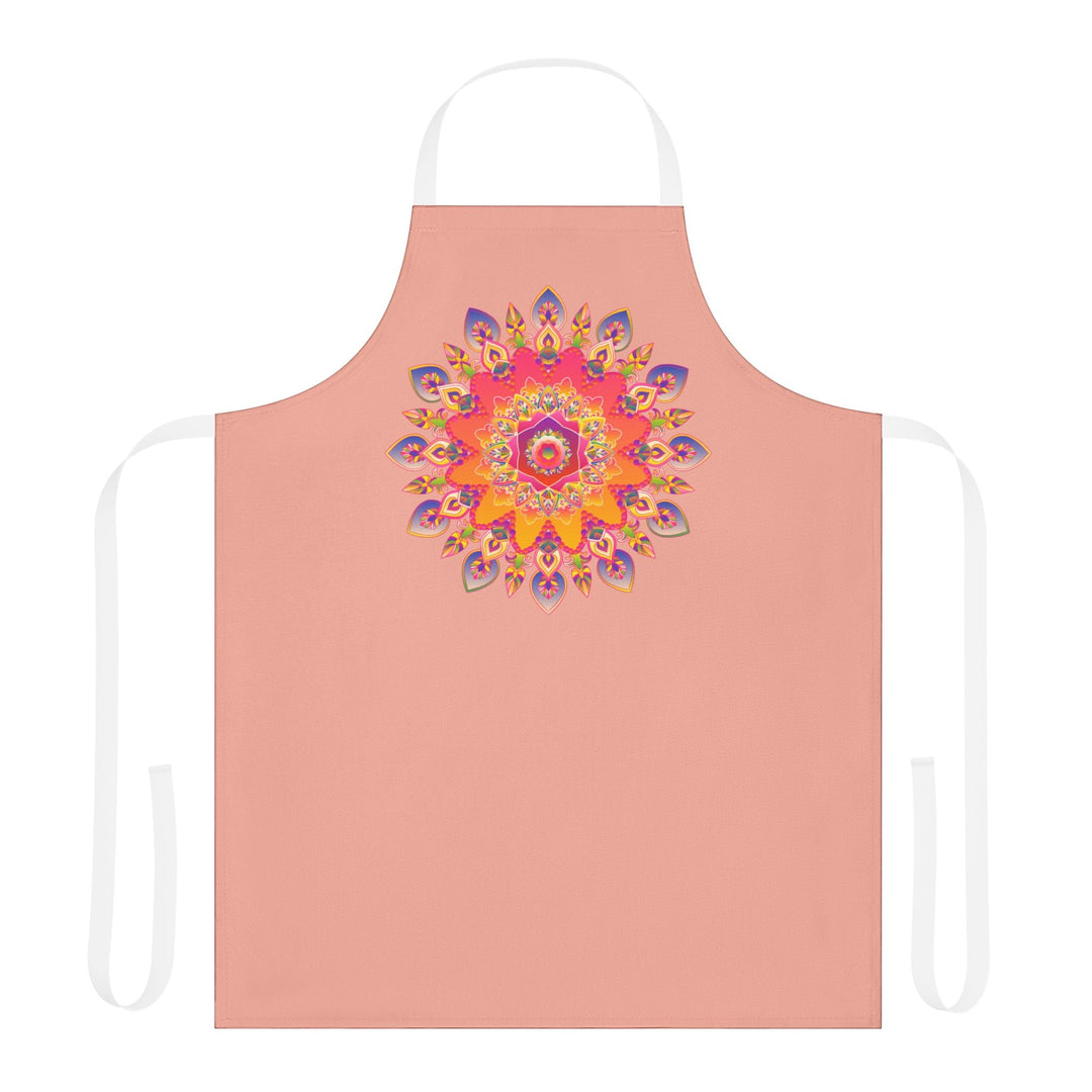 Mandala Art Apron - Apricot Dream All Over Prints - Blululi