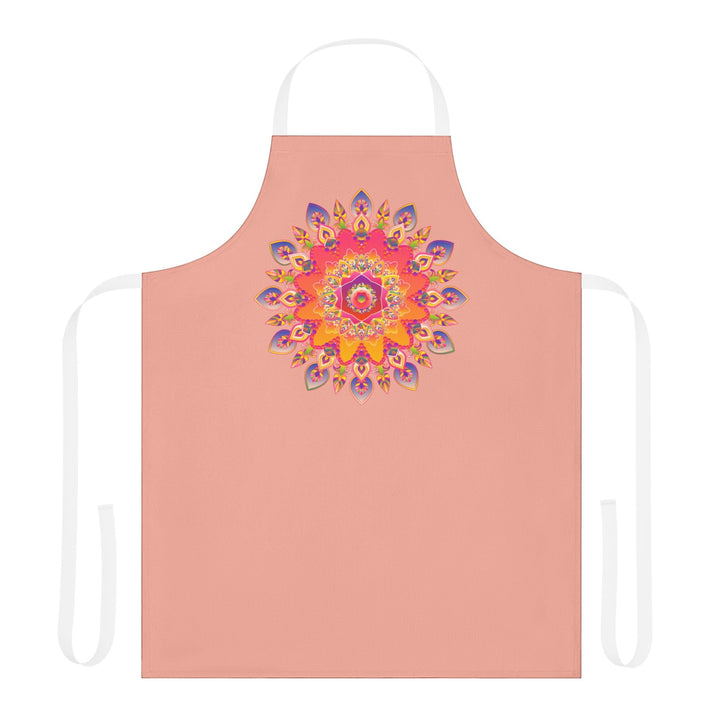 Mandala Art Apron - Apricot Dream All Over Prints - Blululi