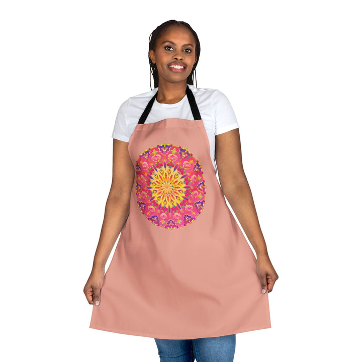 Mandala Art Apron - Apricot Dream All Over Prints - Blululi