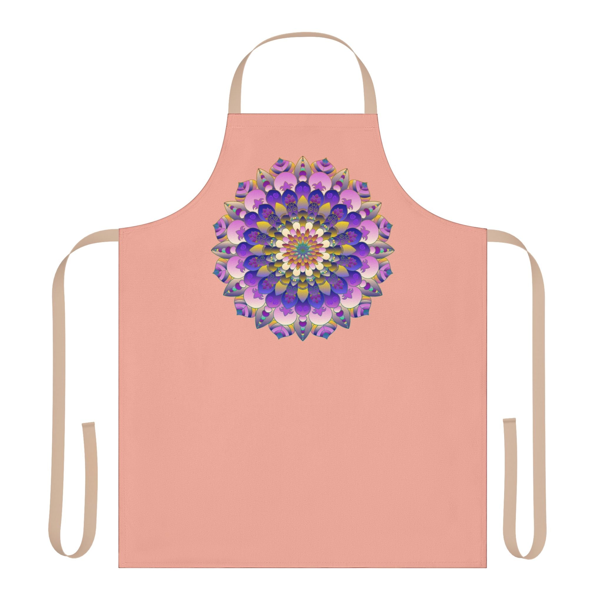 Mandala Art Apron - Apricot Dream All Over Prints - Blululi