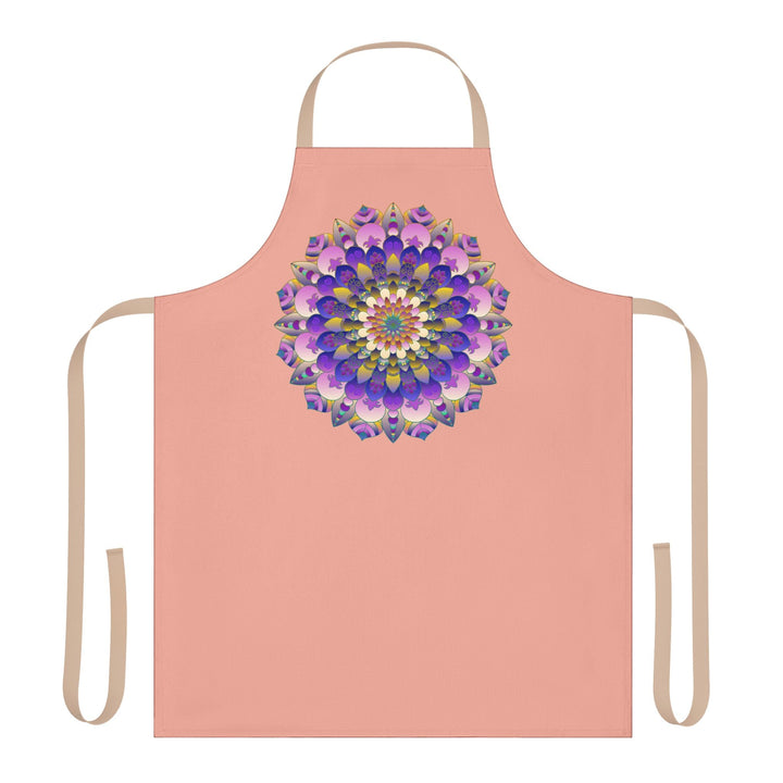 Mandala Art Apron - Apricot Dream All Over Prints - Blululi