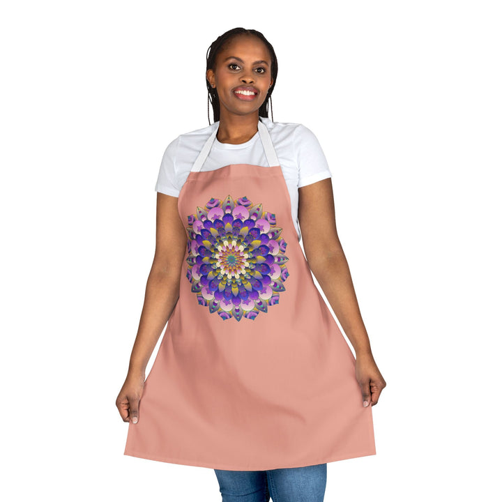 Mandala Art Apron - Apricot Dream All Over Prints - Blululi