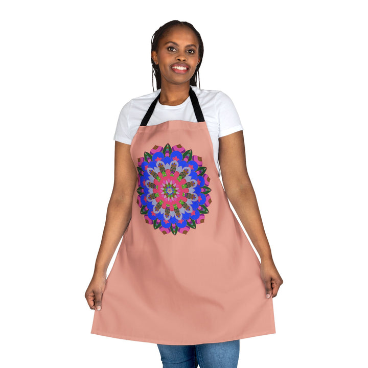 Mandala Art Apron - Apricot Dream All Over Prints - Blululi