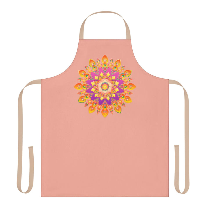 Mandala Art Apron - Apricot Dream All Over Prints - Blululi