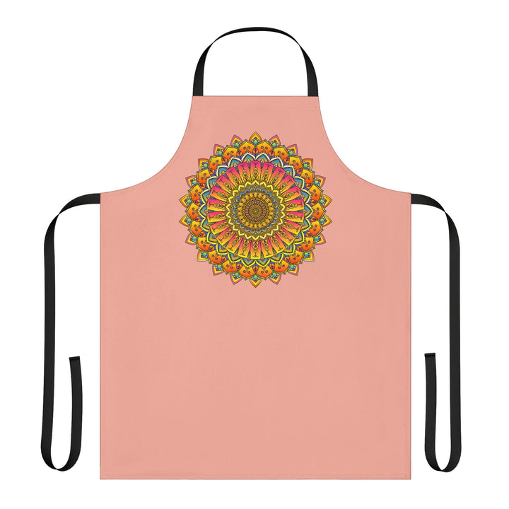 Mandala Art Apron - Apricot Dream All Over Prints - Blululi