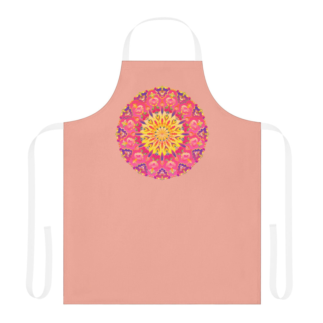 Mandala Art Apron - Apricot Dream All Over Prints - Blululi