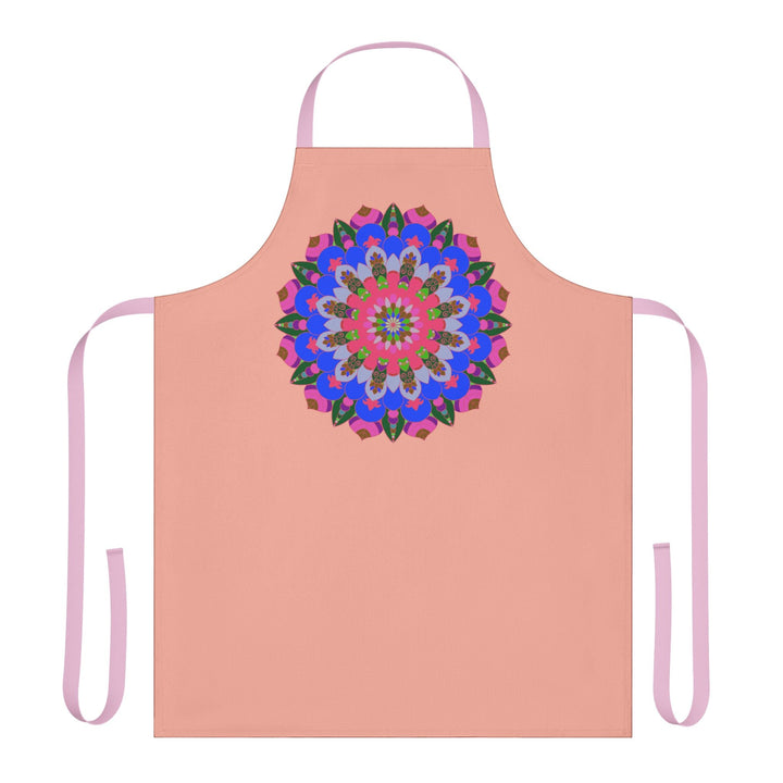 Mandala Art Apron - Apricot Dream All Over Prints - Blululi