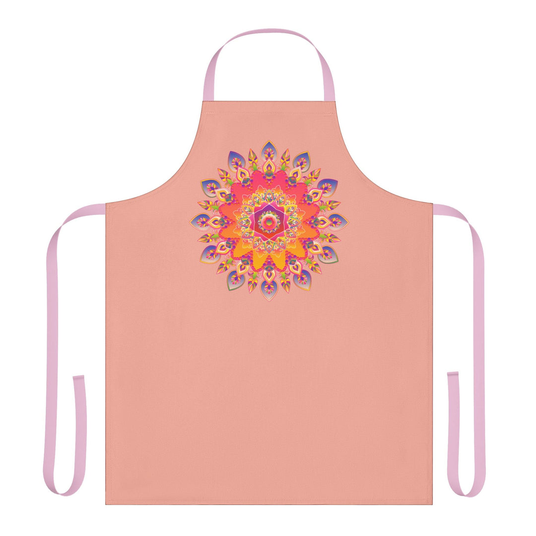 Mandala Art Apron - Apricot Dream All Over Prints - Blululi