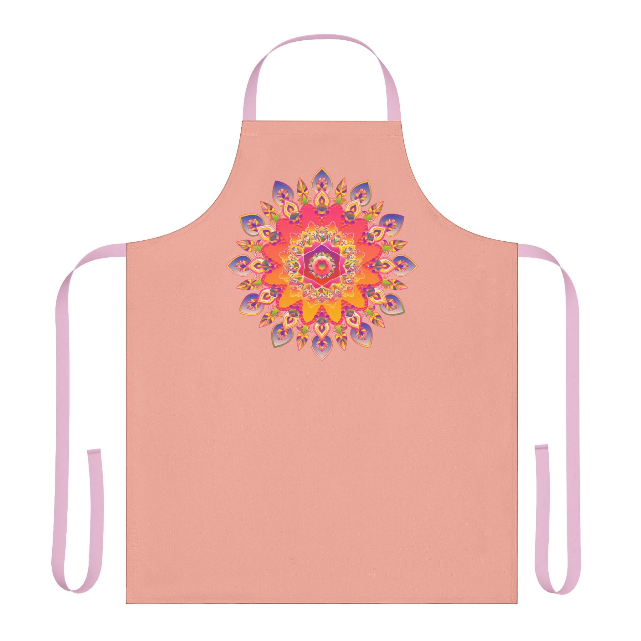 Mandala Art Apron - Apricot Dream All Over Prints - Blululi