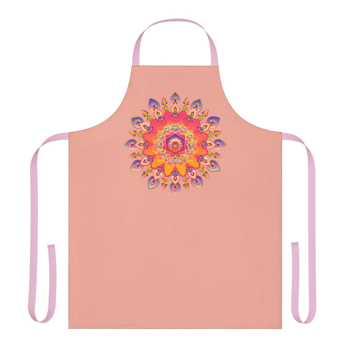 Mandala Art Apron - Apricot Dream All Over Prints - Blululi