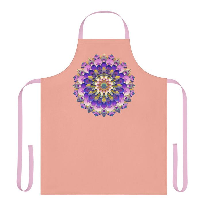 Mandala Art Apron - Apricot Dream All Over Prints - Blululi