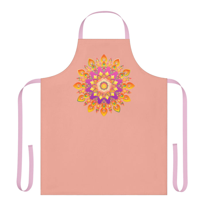 Mandala Art Apron - Apricot Dream All Over Prints - Blululi