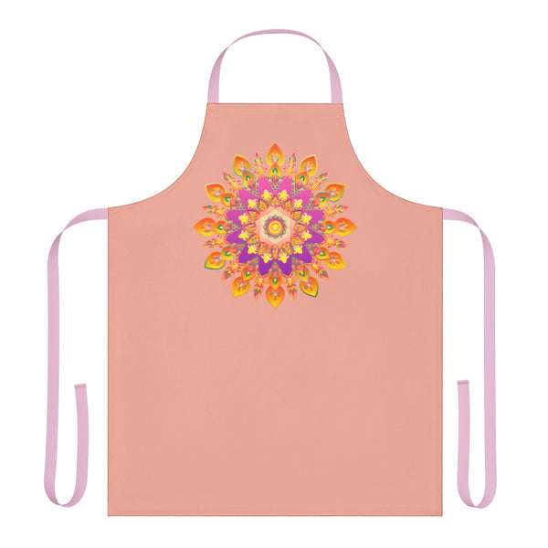 Mandala Art Apron - Apricot Dream All Over Prints - Blululi