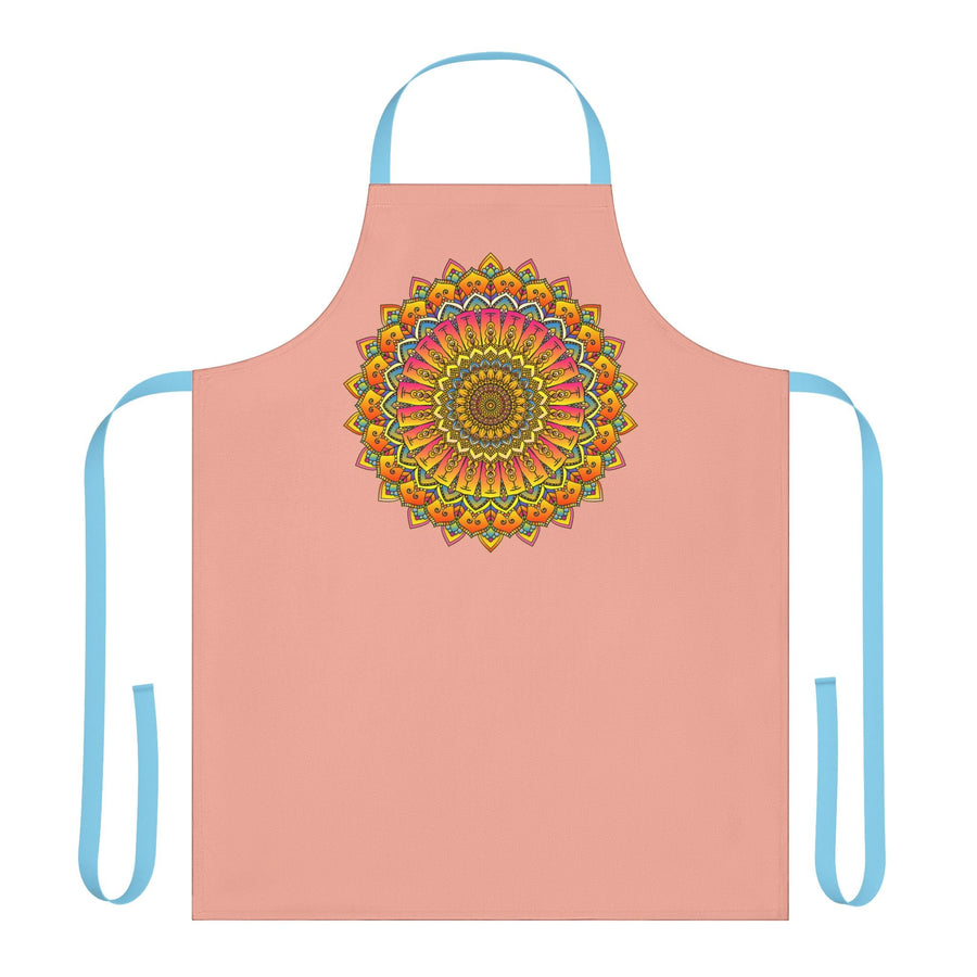 Mandala Art Apron - Apricot Dream All Over Prints - Blululi