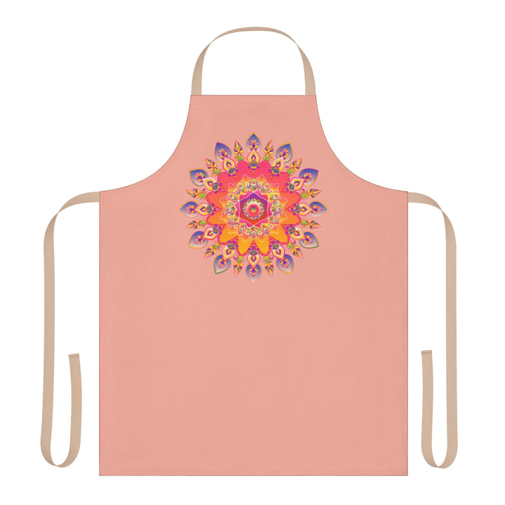 Mandala Art Apron - Apricot Dream All Over Prints - Blululi