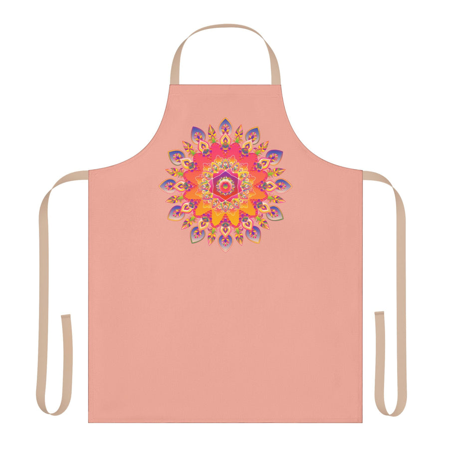 Mandala Art Apron - Apricot Dream All Over Prints - Blululi