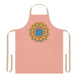 Mandala Art Apron - Apricot Floral Design All Over Prints - Blululi
