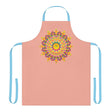 Mandala Art Apron - Apricot Floral Design All Over Prints - Blululi