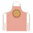 Mandala Art Apron - Apricot Floral Design All Over Prints - Blululi