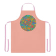 Mandala Art Apron - Apricot Floral Design All Over Prints - Blululi