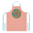 Mandala Art Apron - Apricot Floral Design All Over Prints - Blululi