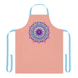 Mandala Art Apron - Apricot Floral Kitchen All Over Prints - Blululi