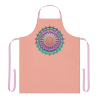 Mandala Art Apron - Apricot Flower All Over Prints - Blululi