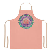 Mandala Art Apron - Apricot Flower All Over Prints - Blululi