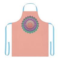 Mandala Art Apron - Apricot Flower All Over Prints - Blululi