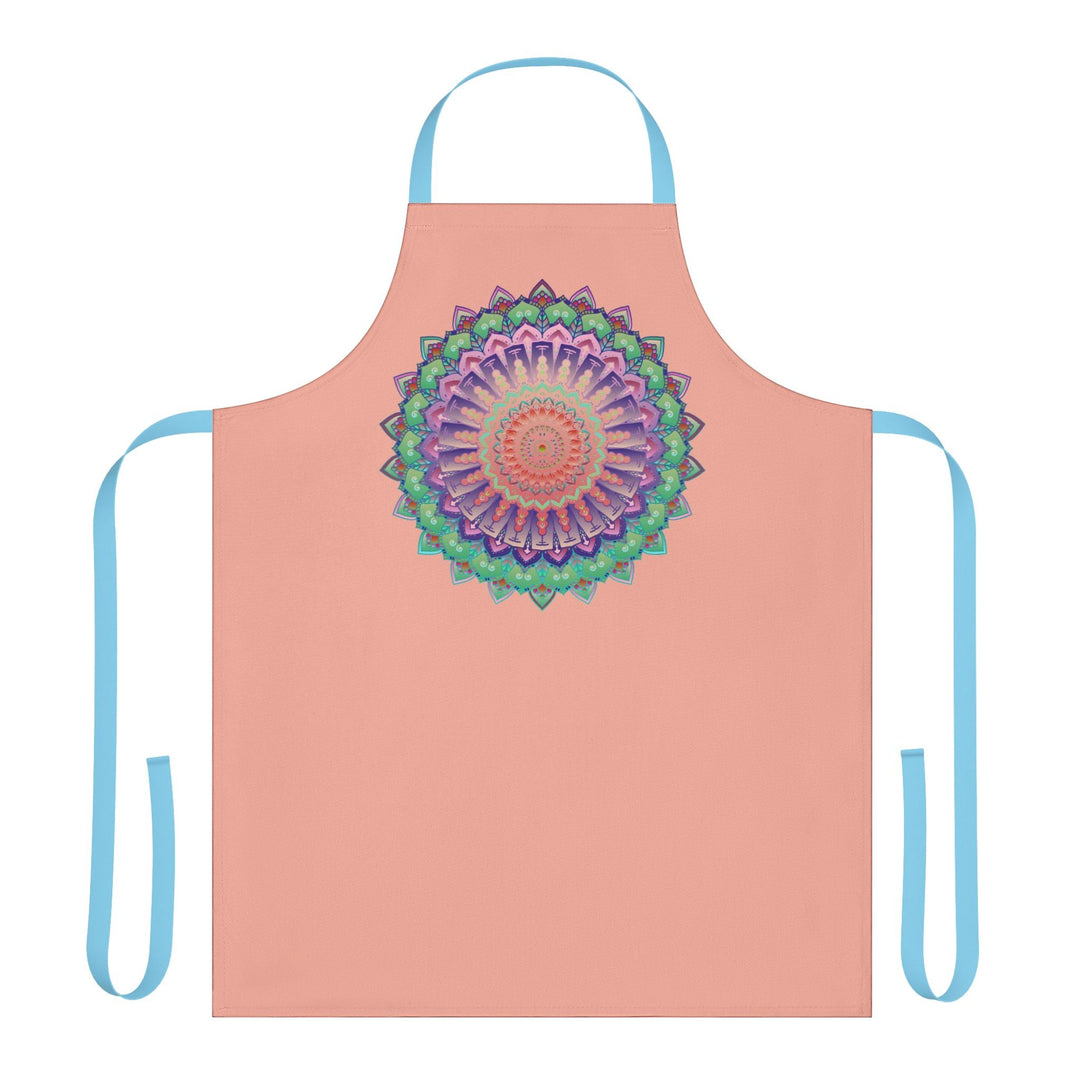 Mandala Art Apron - Apricot Flower All Over Prints - Blululi