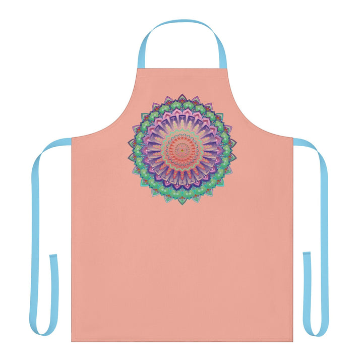 Mandala Art Apron - Apricot Flower All Over Prints - Blululi