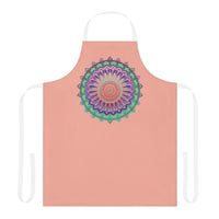 Mandala Art Apron - Apricot Flower All Over Prints - Blululi