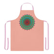 Mandala Art Apron - Apricot - Hand Drawn All Over Prints - Blululi