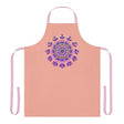 Mandala Art Apron - Apricot, Hand - Drawn All Over Prints - Blululi