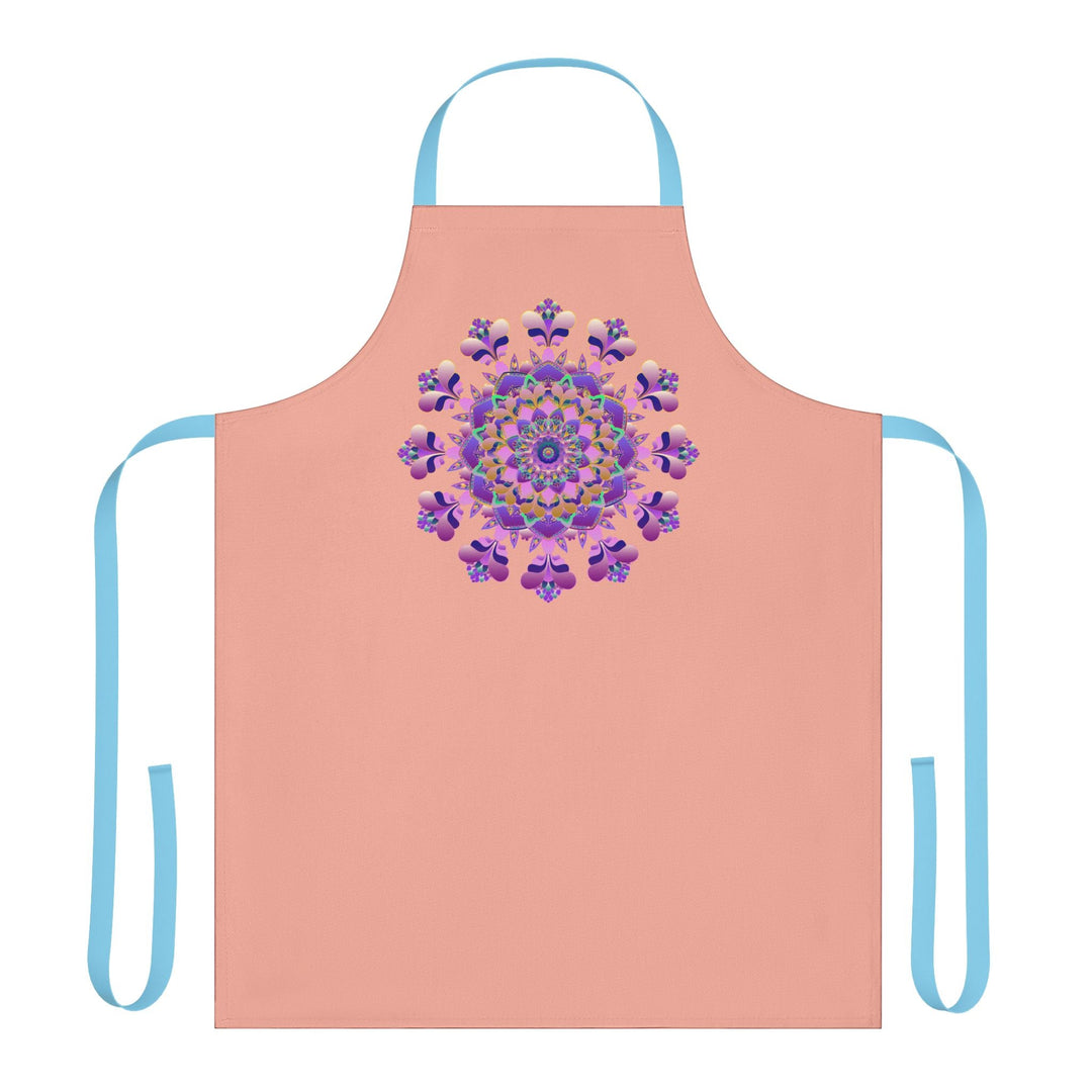 Mandala Art Apron - Apricot, Hand - Drawn All Over Prints - Blululi