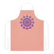 Mandala Art Apron - Apricot, Hand - Drawn All Over Prints - Blululi