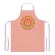 Mandala Art Apron - Apricot - Hand - Drawn Design All Over Prints - Blululi
