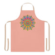 Mandala Art Apron - Apricot, Hand - Drawn Design All Over Prints - Blululi