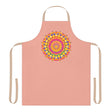 Mandala Art Apron - Apricot - Hand - Drawn Design All Over Prints - Blululi