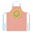 Mandala Art Apron - Apricot - Hand - Drawn Design All Over Prints - Blululi