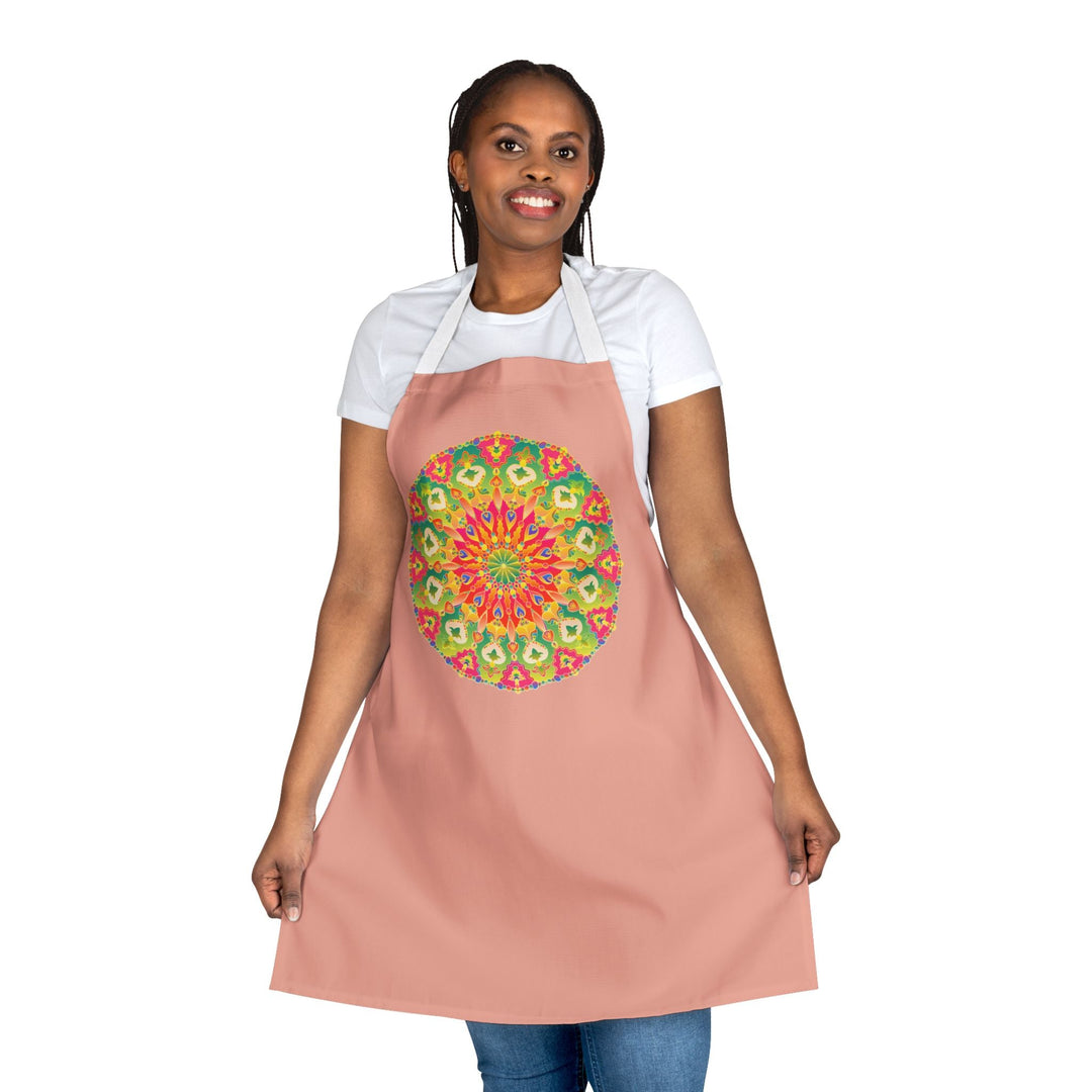 Mandala Art Apron - Apricot - Kitchen Decor All Over Prints - Blululi