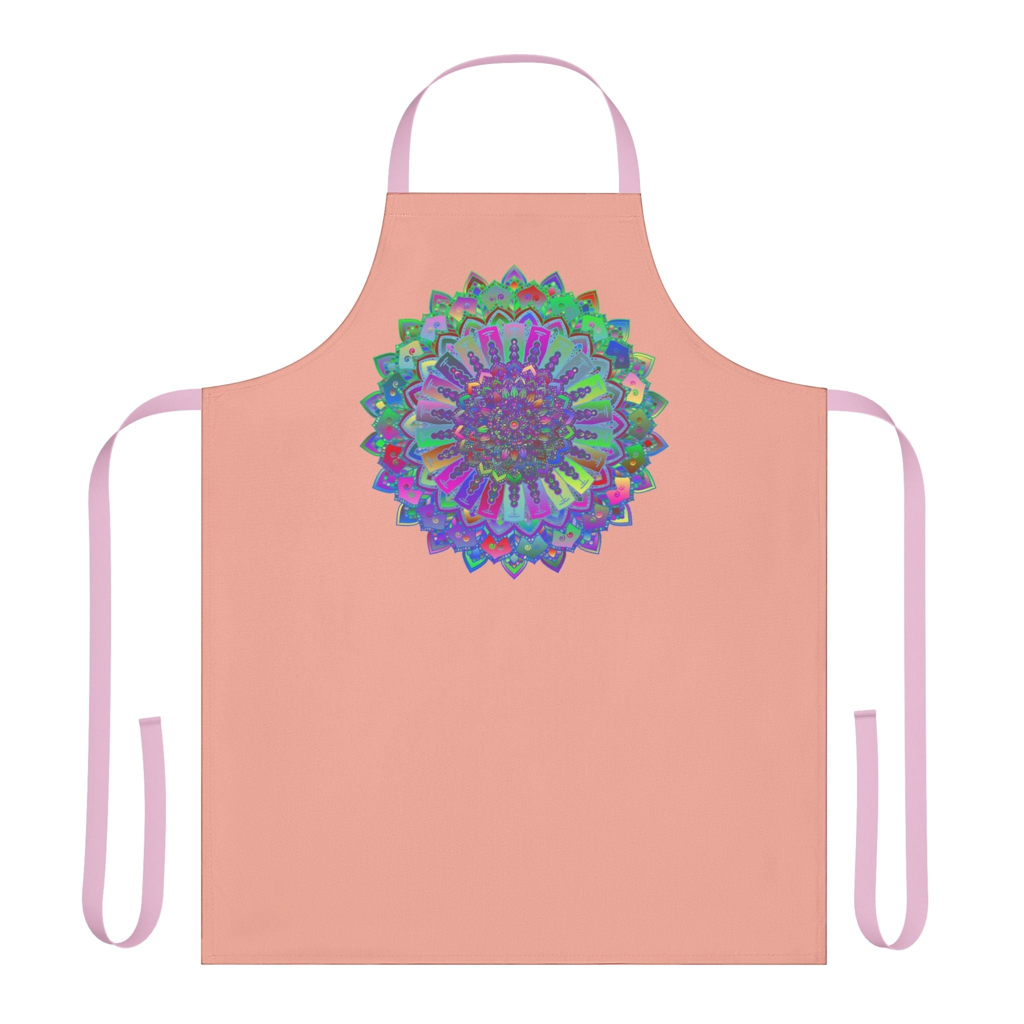 Mandala Art Apron - Apricot - Kitchen Decor All Over Prints - Blululi