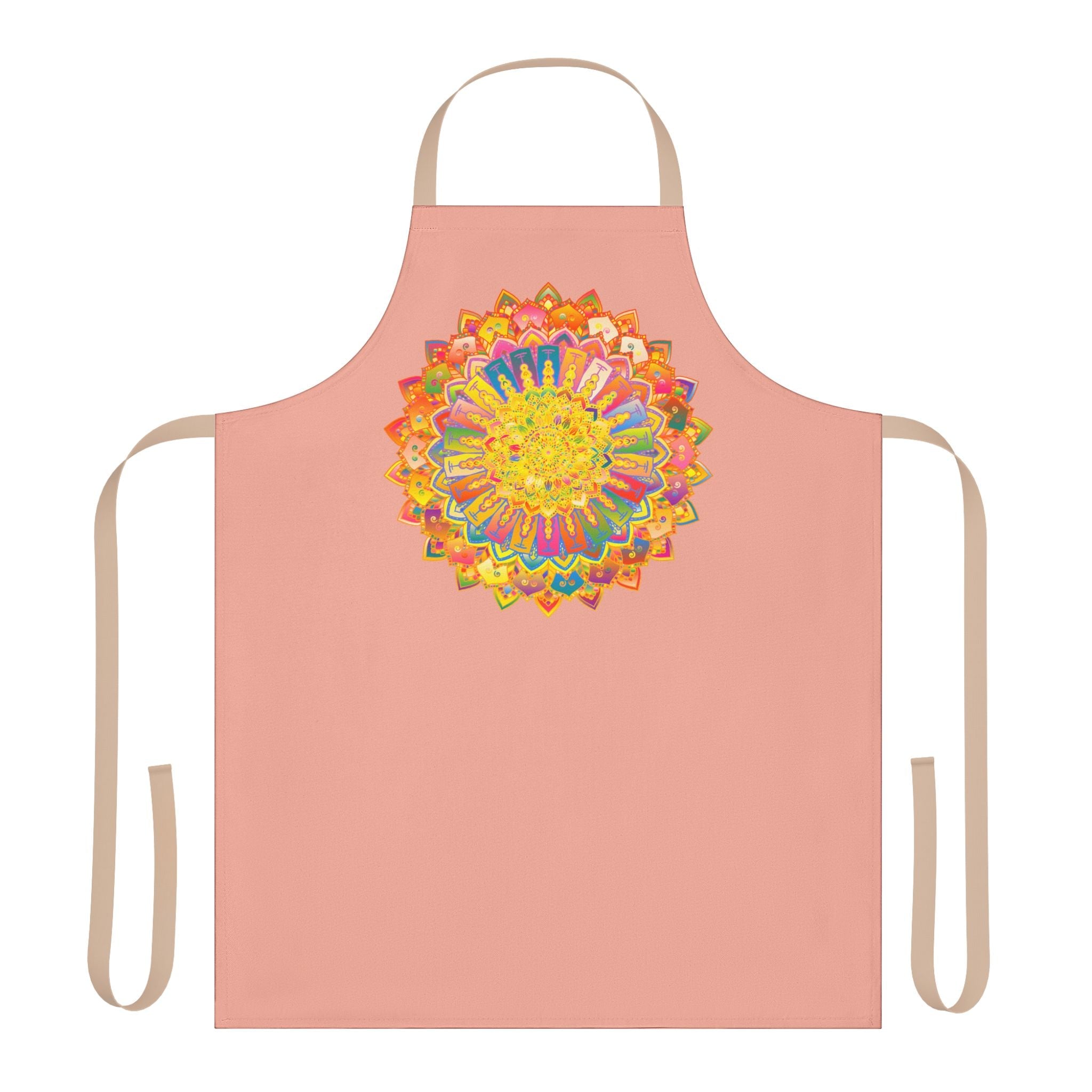 Mandala Art Apron - Apricot - Kitchen Decor All Over Prints - Blululi