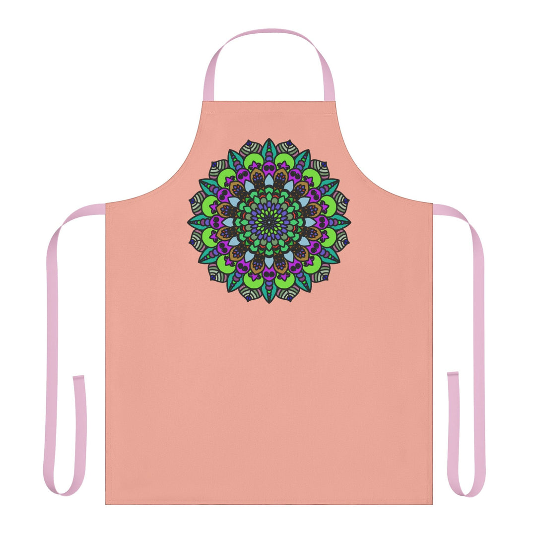 Mandala Art Apron - Apricot - Kitchen Decor All Over Prints - Blululi