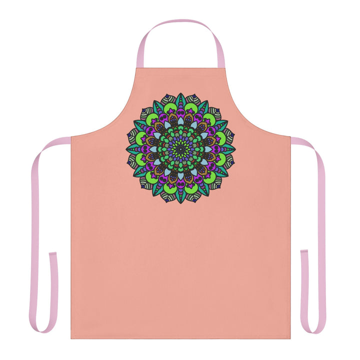 Mandala Art Apron - Apricot - Kitchen Decor All Over Prints - Blululi