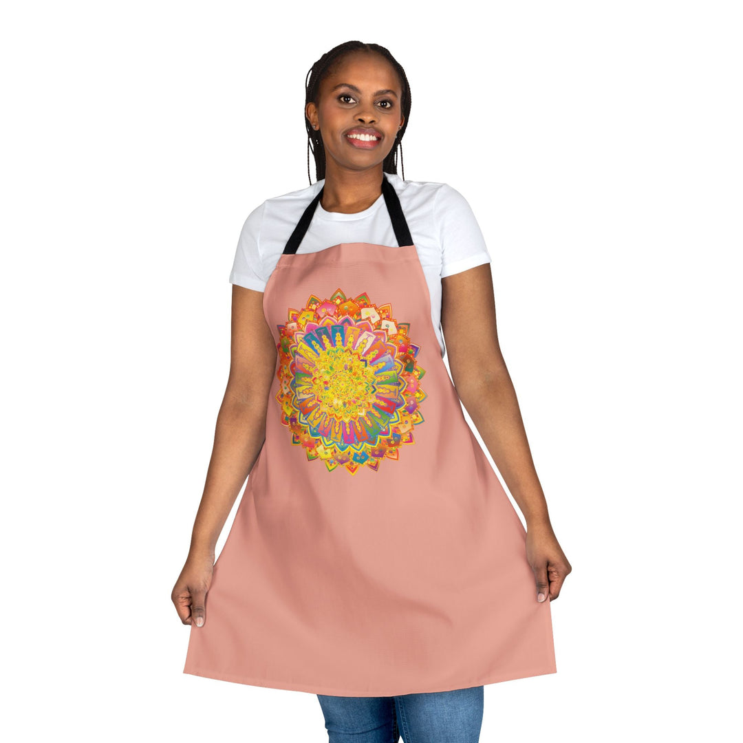 Mandala Art Apron - Apricot - Kitchen Decor All Over Prints - Blululi