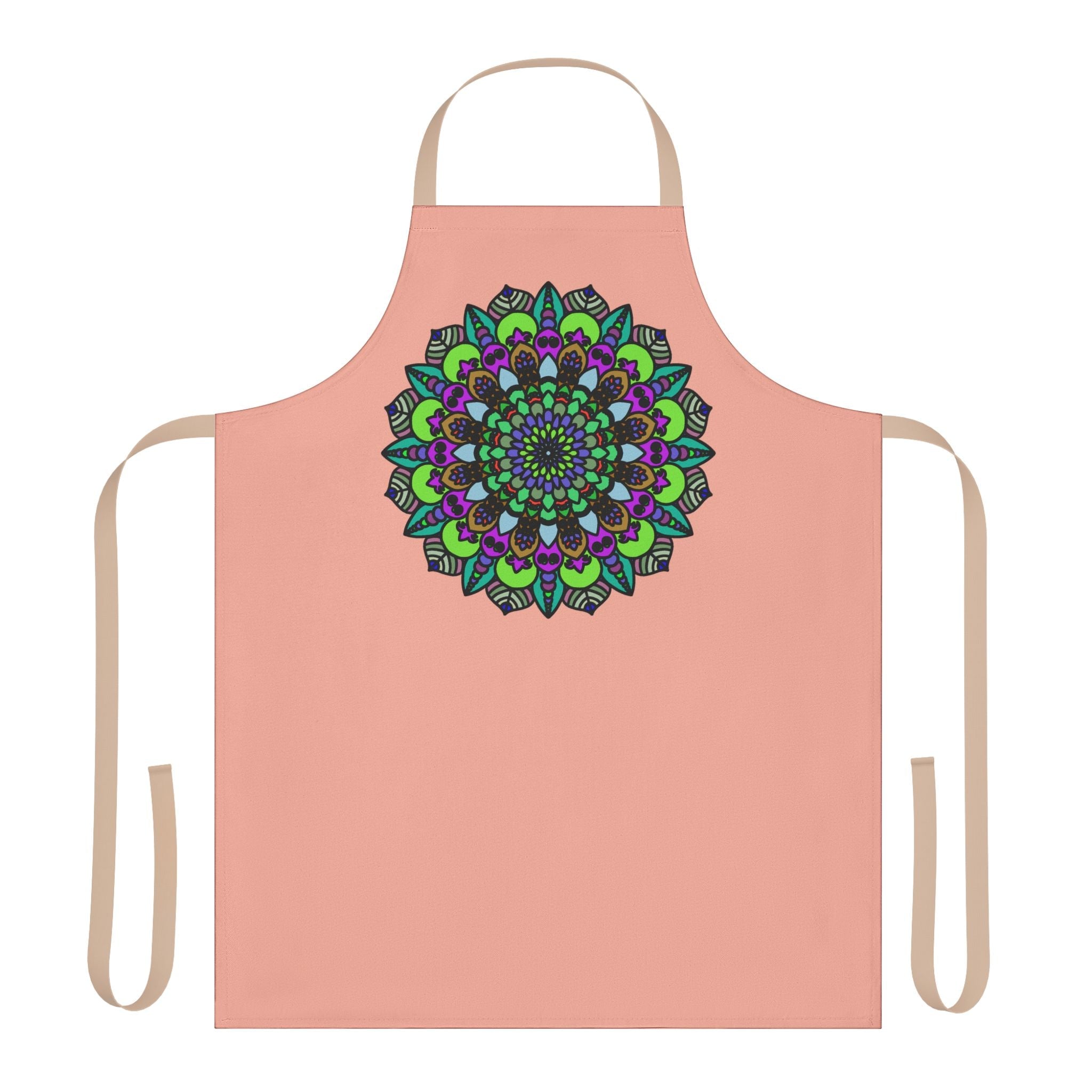 Mandala Art Apron - Apricot - Kitchen Decor All Over Prints - Blululi