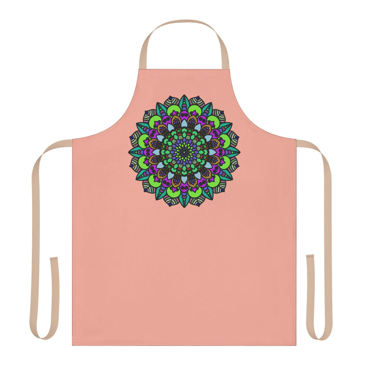 Mandala Art Apron - Apricot - Kitchen Decor All Over Prints - Blululi