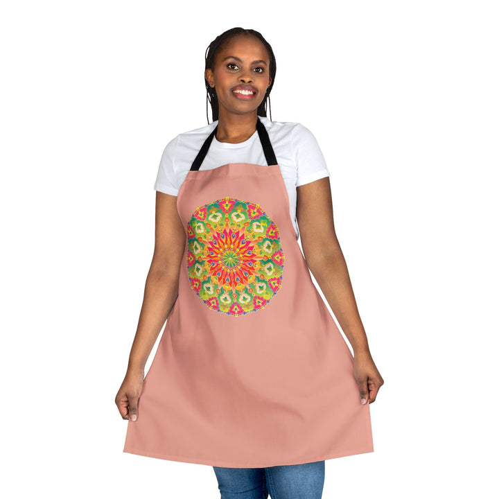 Mandala Art Apron - Apricot - Kitchen Decor All Over Prints - Blululi